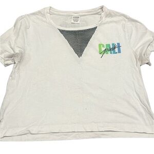 Pink Victoria Secret Cali Los Angeles cropped top